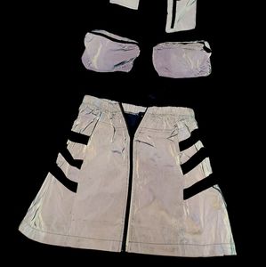 2 piece reflective skirt and vest